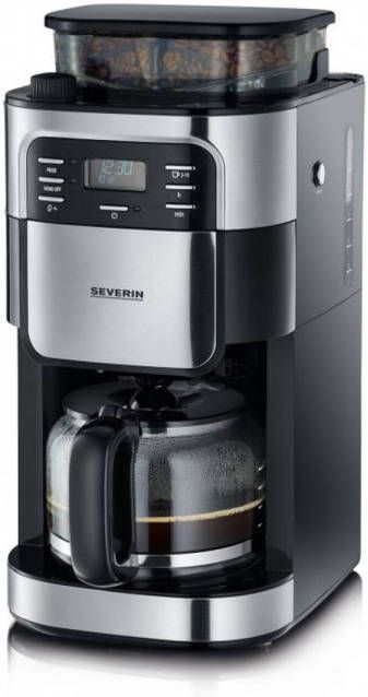 Severin KA 4810 RVS/Zwart Koffiezetapparaat Incl Maalwerk