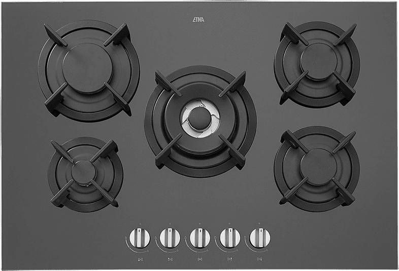 Etna KGG673ZTA gas-op-glas gaskookplaat met wokbrander